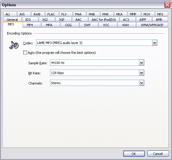 MP3 Encoding Parameters